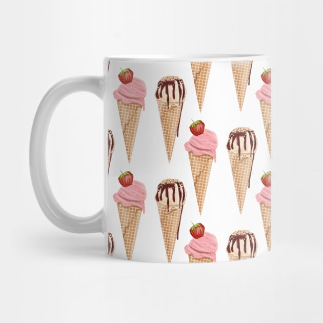 Ice Cream Cone Pattern by Designoholic